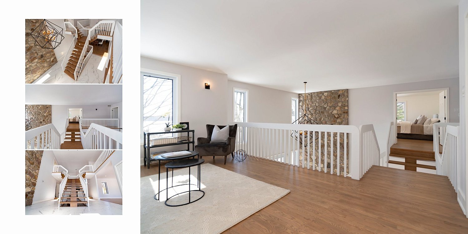 Escalier et mezzanine - photographie immobilière de prestige